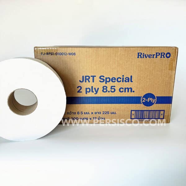RiverPRO® Special JRT กระดาษชำระม้วนใหญ่ 2 ชั้น 300 เมตร ขนาด 8.5 ซม.